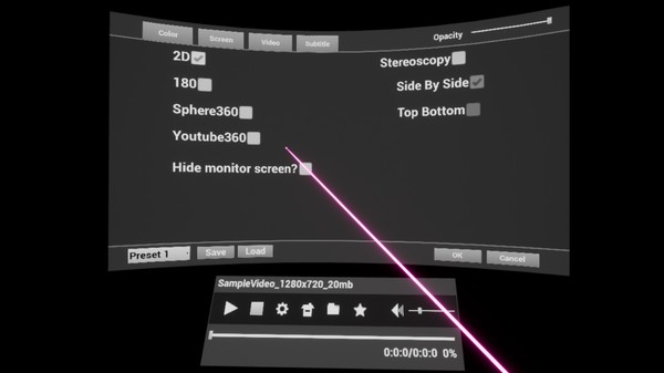 Скриншот из Sim 4K VR MediaPlayer