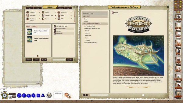 Скриншот из Fantasy Grounds - Savage Worlds Adventure Edition: MiniSettings (SWADE)