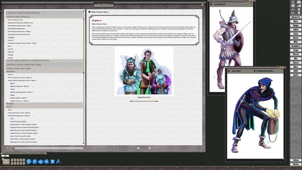 Скриншот из Fantasy Grounds - D&D Classics: Player's Handbook (2E)