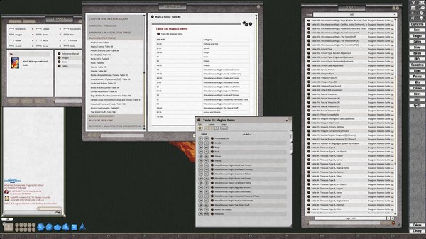 Скриншот из Fantasy Grounds - D&D Classics: Dungeon Master's Guide (2E)