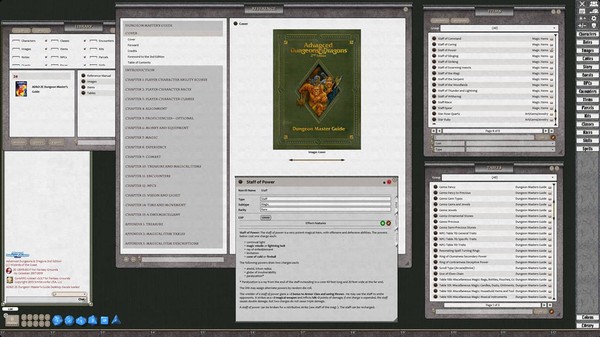 Скриншот из Fantasy Grounds - D&D Classics: Dungeon Master's Guide (2E)