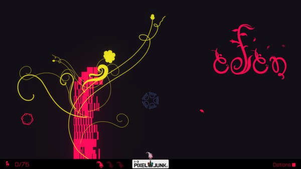 Скриншот из PixelJunk Eden