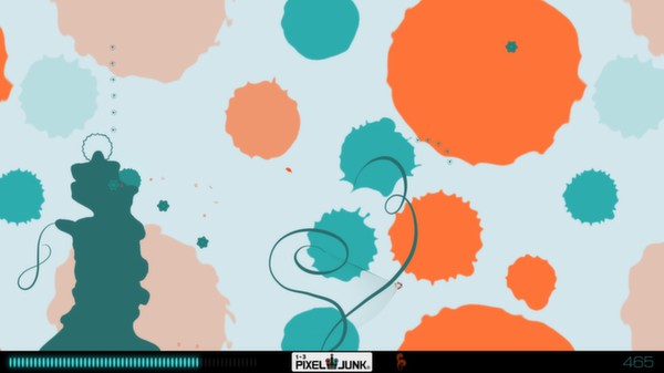 Скриншот из PixelJunk Eden