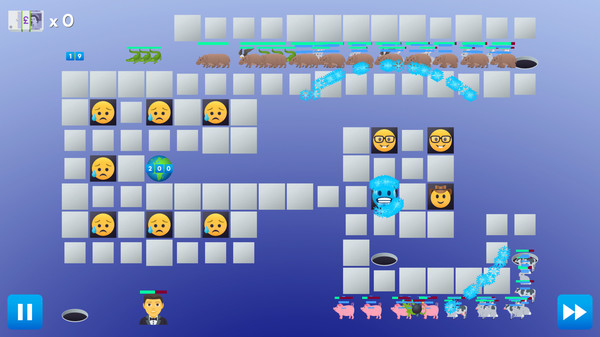 Скриншот из Emoji TD