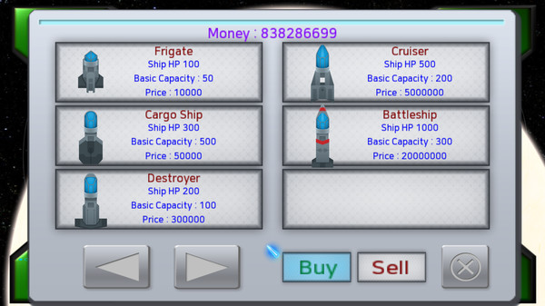 Space Trade Fleet 1.5 game for Linux 1