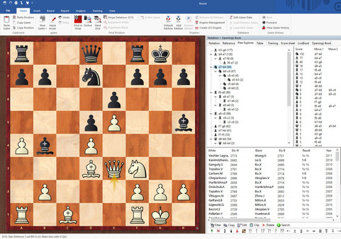 Скриншот из ChessBase 15 Steam Edition