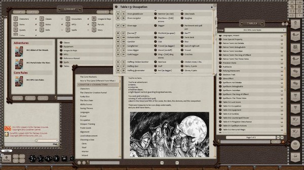 Скриншот из Fantasy Grounds - Dungeon Crawl Classics Ruleset (DCC)