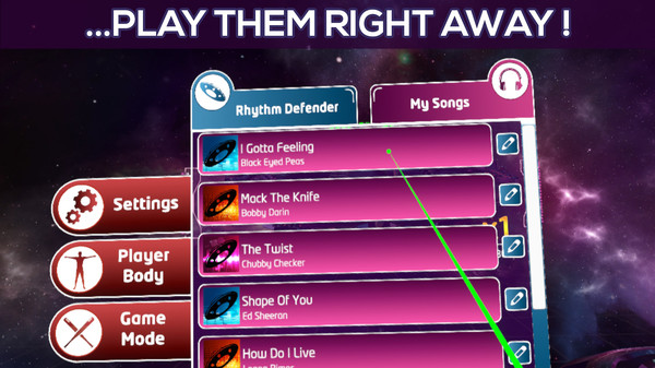Rhythm Defender game for Linux 1