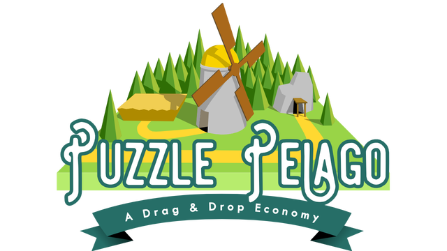 Puzzle Pelago - A Drag & Drop Economy Logo