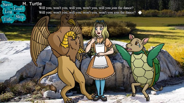 Скриншот из BRG's Alice in Wonderland Visual Novel