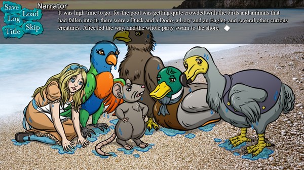 BRG's Alice in Wonderland Visual Novel game for Linux 1