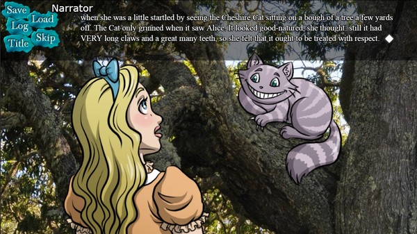 Скриншот из BRG's Alice in Wonderland Visual Novel