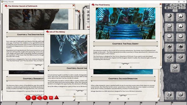 Скриншот из Fantasy Grounds - D&D Ghosts of Saltmarsh