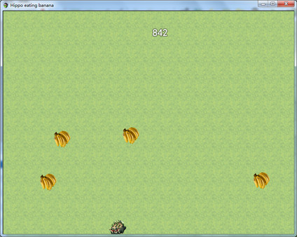 Hippo eating banana game for Linux 1