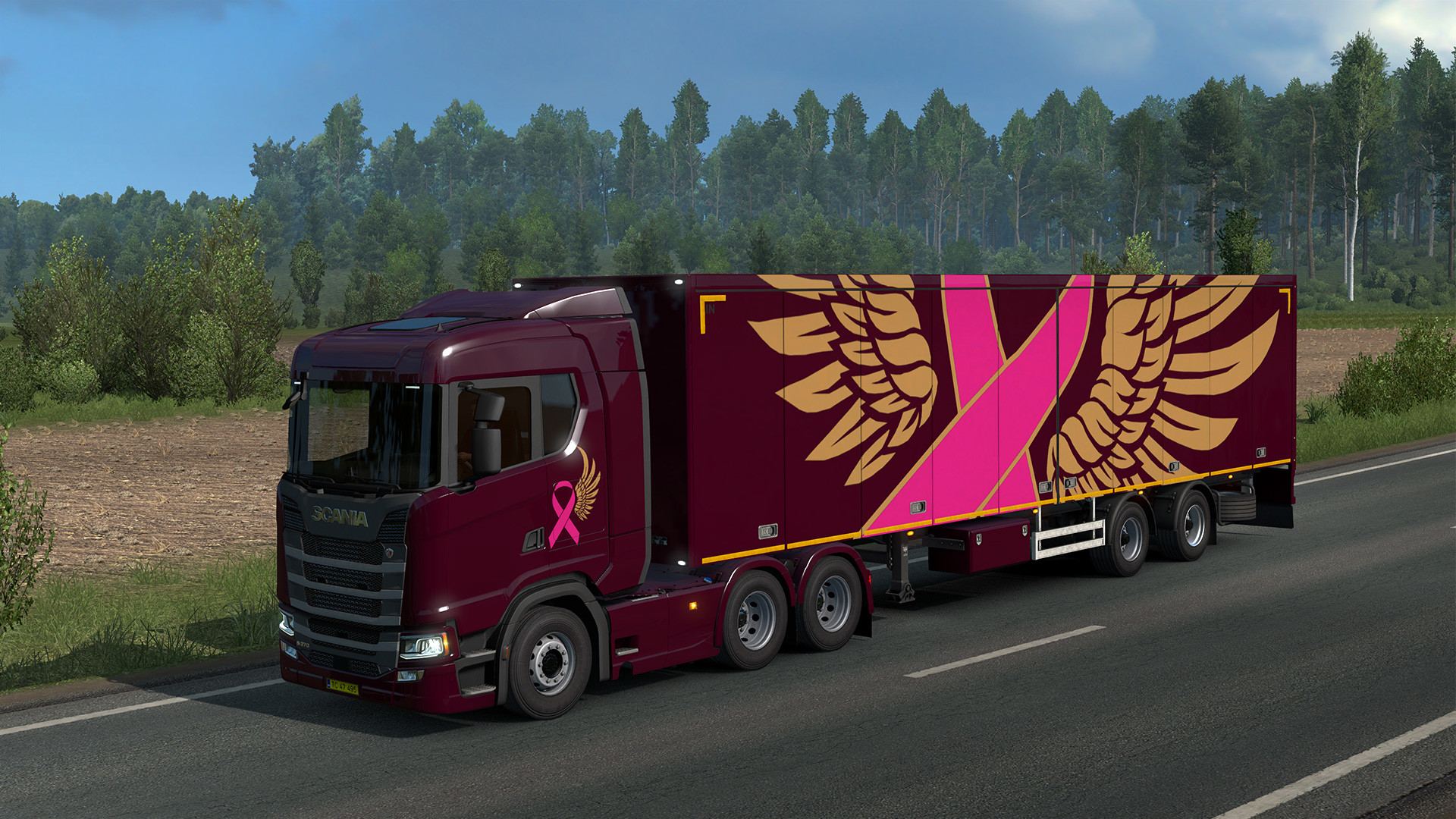 Steam Euro Truck Simulator 2 Pink Ribbon Charity Pack