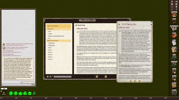 Скриншот из Fantasy Grounds - Castles & Crusades Adventure Pack Volume 1 (C&C)