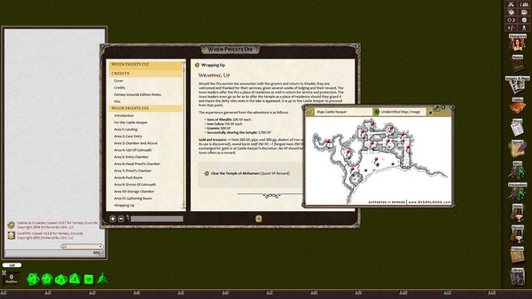 Скриншот из Fantasy Grounds - Castles & Crusades Adventure Pack Volume 1 (C&C)