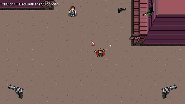 Two Guns game for Linux 1