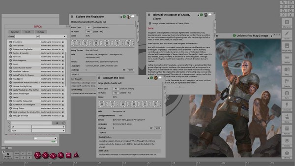 Скриншот из Fantasy Grounds - Masters and Minions (5E)