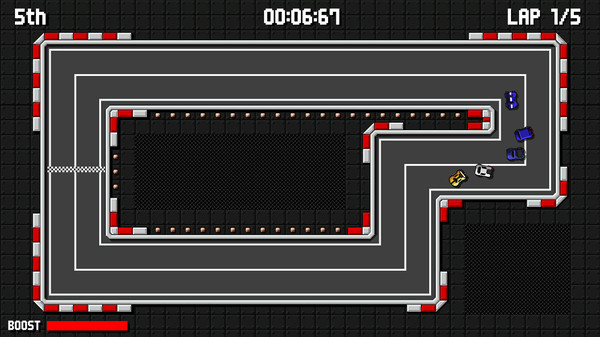 Скриншот из Retro Pixel Racers