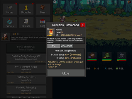 Скриншот из Idle Guardians