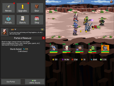 Скриншот из Idle Guardians