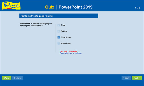 Скриншот из Professor Teaches PowerPoint 2019