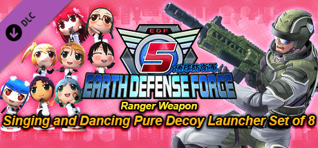 EARTH DEFENSE FORCE 5 - Ranger Weapon Singing and Dancing Pure Decoy Launcher Set of 8 cover art
