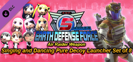 EARTH DEFENSE FORCE 5 - Air Raider Weapon Singing and Dancing Pure Decoy Launcher Set of 8 cover art