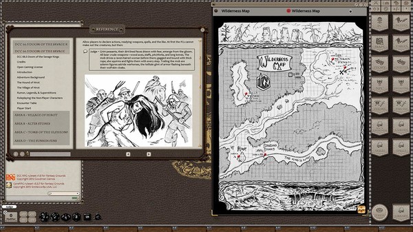 Скриншот из Fantasy Grounds - Dungeon Crawl Classics #66.5: Doom of the Savage Kings (DCC)
