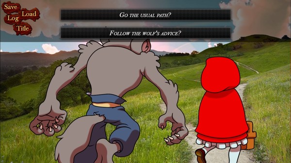 Скриншот из BRG's Red Riding Hood Visual Novel