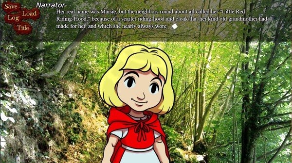 Скриншот из BRG's Red Riding Hood Visual Novel