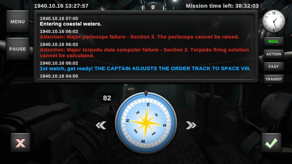 Скриншот из U-BOOT The Board Game