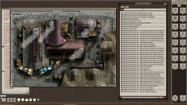 Скриншот из Fantasy Grounds - Meanders Map Pack: Fantasy City Spring Season (Map Pack)