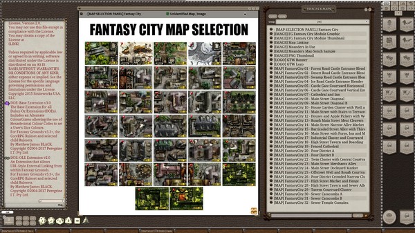 Скриншот из Fantasy Grounds - Meanders Map Pack: Fantasy City Spring Season (Map Pack)