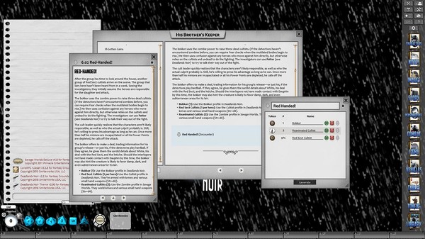Скриншот из Fantasy Grounds - Deadlands Noir: His Brother's Keeper (Savage Worlds)
