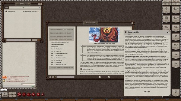 Скриншот из Fantasy Grounds - Dungeon Crawl Classics 2013 Holiday Module: The Old God's Return (DCC)