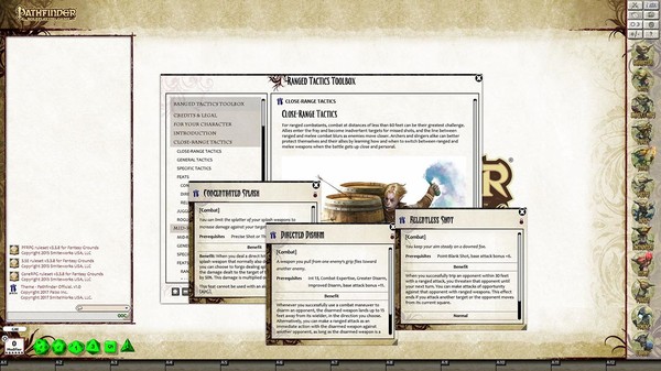 Скриншот из Fantasy Grounds - Pathfinder Player Companion: Ranged Tactics Toolbox (PFRPG)