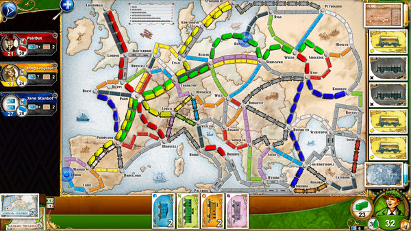 Скриншот из Ticket to Ride - Europe