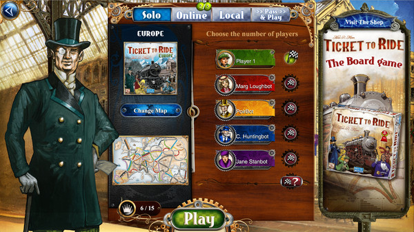 Скриншот из Ticket to Ride - Europe