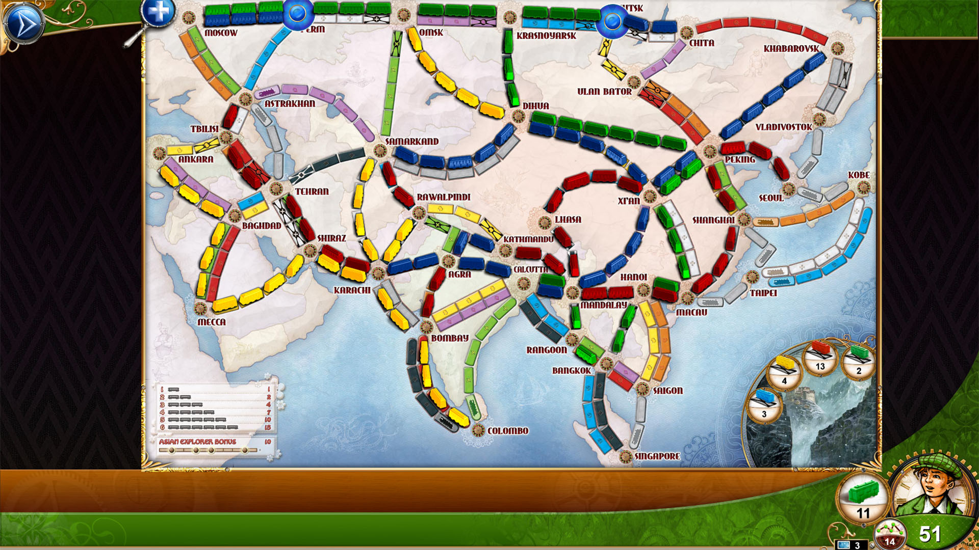 Ticket to Ride Legendary Asia on Steam