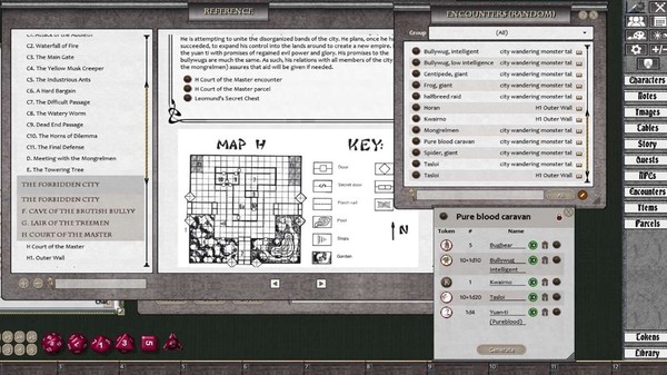 Скриншот из Fantasy Grounds - D&D Classics: I1 Dwellers of the Forbidden City (2E)