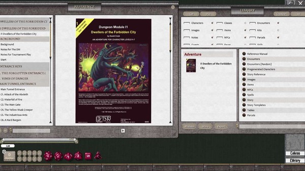 Скриншот из Fantasy Grounds - D&D Classics: I1 Dwellers of the Forbidden City (2E)