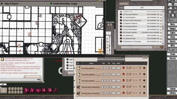 Скриншот из Fantasy Grounds - D&D Classics: I1 Dwellers of the Forbidden City (2E)