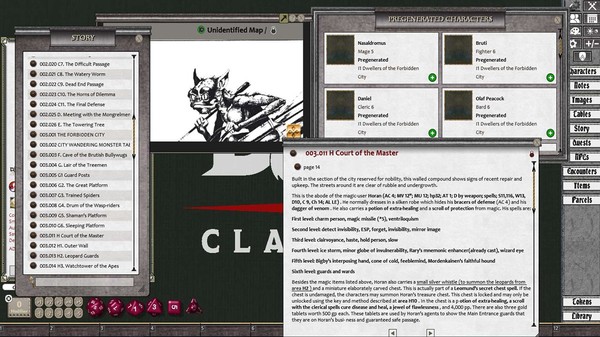 Скриншот из Fantasy Grounds - D&D Classics: I1 Dwellers of the Forbidden City (2E)