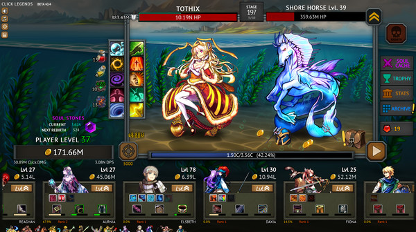 Click Legends for linux