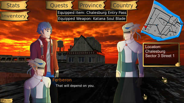 Скриншот из Niara: Rebellion Of the King Visual Novel RPG