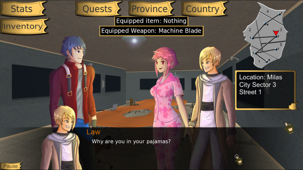 Скриншот из Niara: Rebellion Of the King Visual Novel RPG