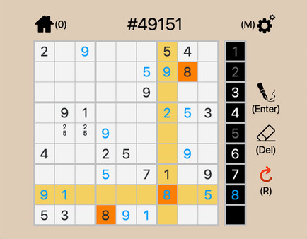 Скриншот из Sudoku Monster - 49,151 Hardest Puzzles