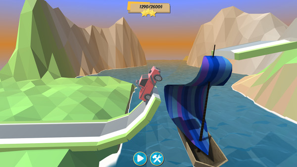 Bridge Builder Racer game for Linux 1